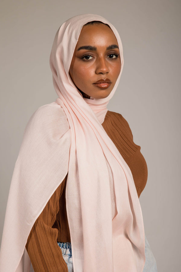 Worood Body Rose Cotton Modal Scarf – romantic and gentle
