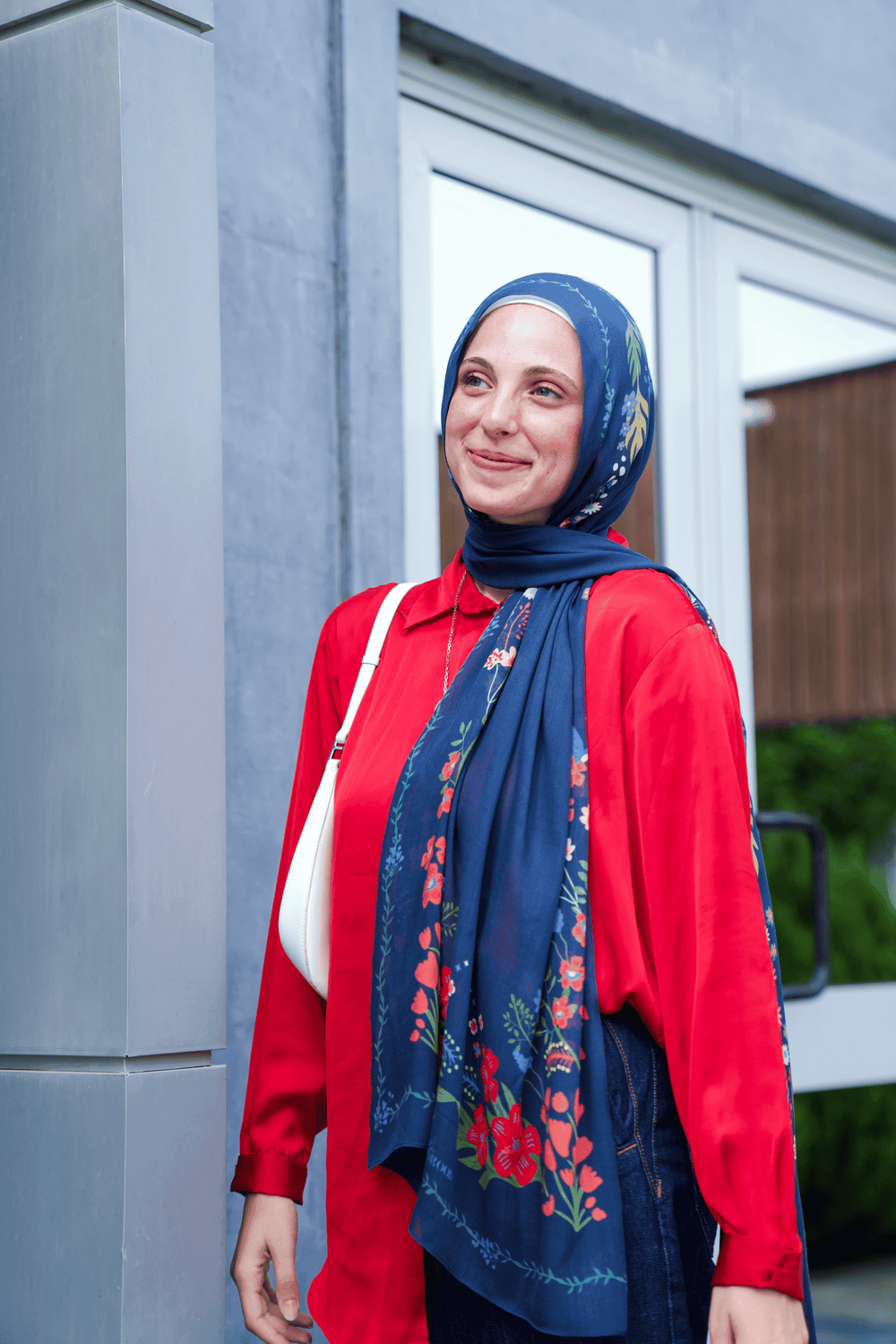 Worood Fairy Garden Modal Scarf – whimsical and elegant.