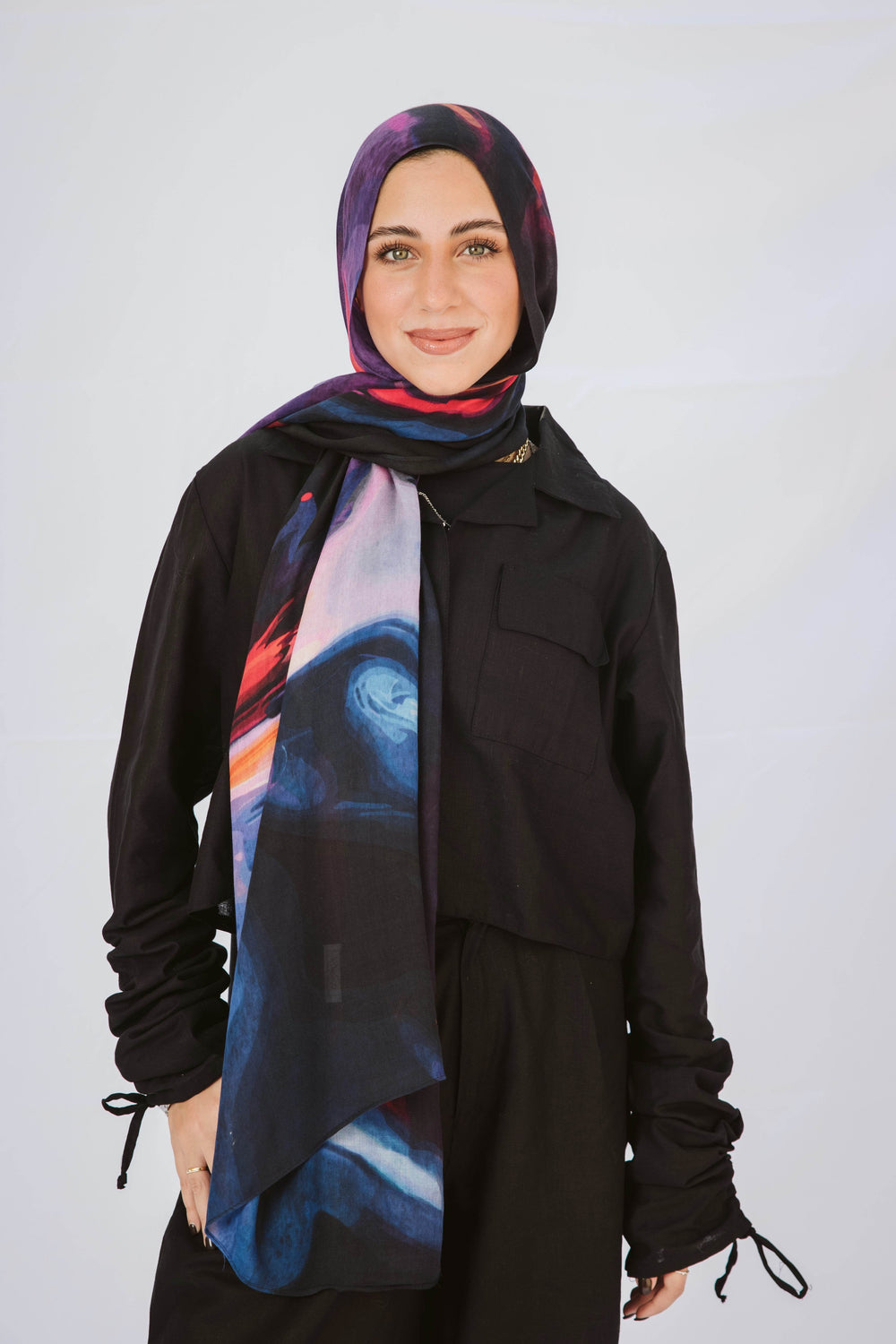Worood Marble Muse Modal Scarf – modern and artistic