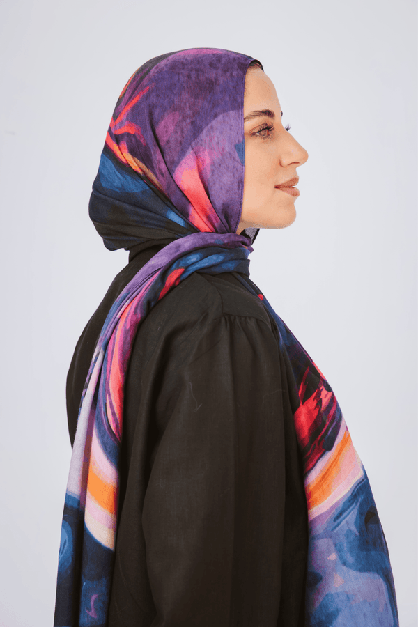 Worood Marble Muse Modal Scarf – modern and artistic