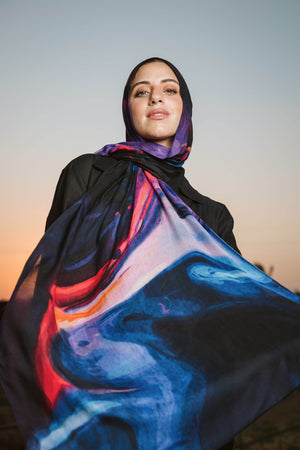 Worood Marble Muse Modal Scarf – modern and artistic