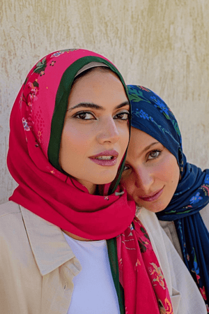 Worood Pink Peonies Modal Scarf – fresh and feminine