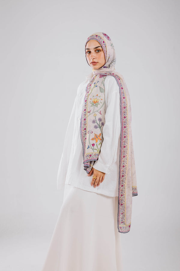 Worood Rosalie Blush Modal Scarf – feminine and stylish