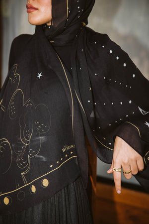 Worood Starfall Modal Scarf – dreamy and artistic