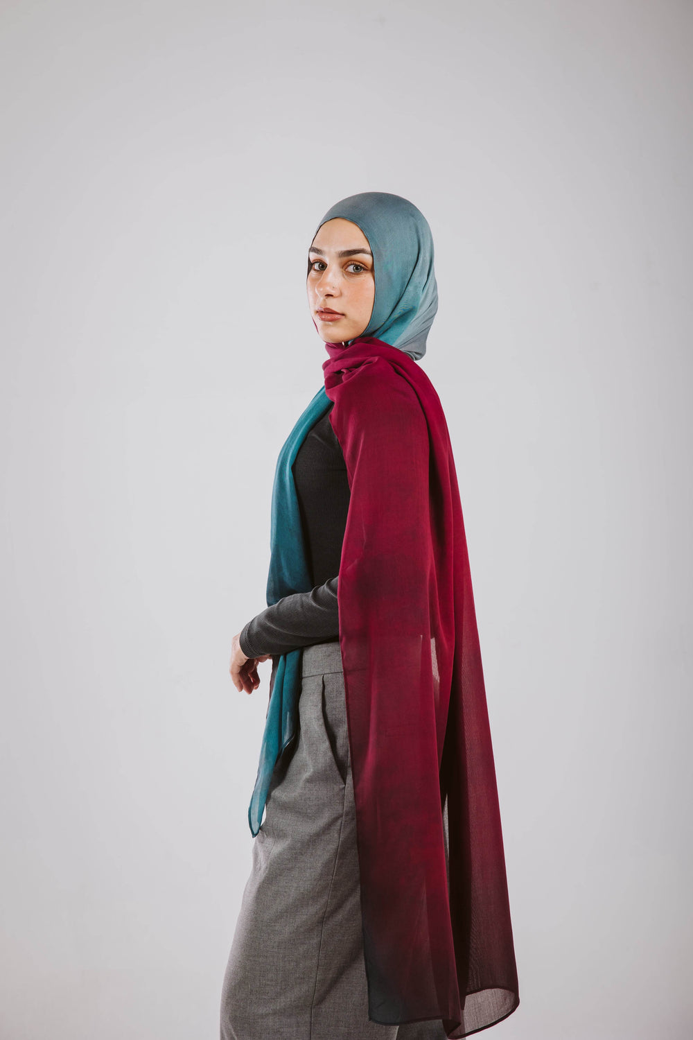 Worood Twilight Skies Modal Scarf – serene and sophisticated