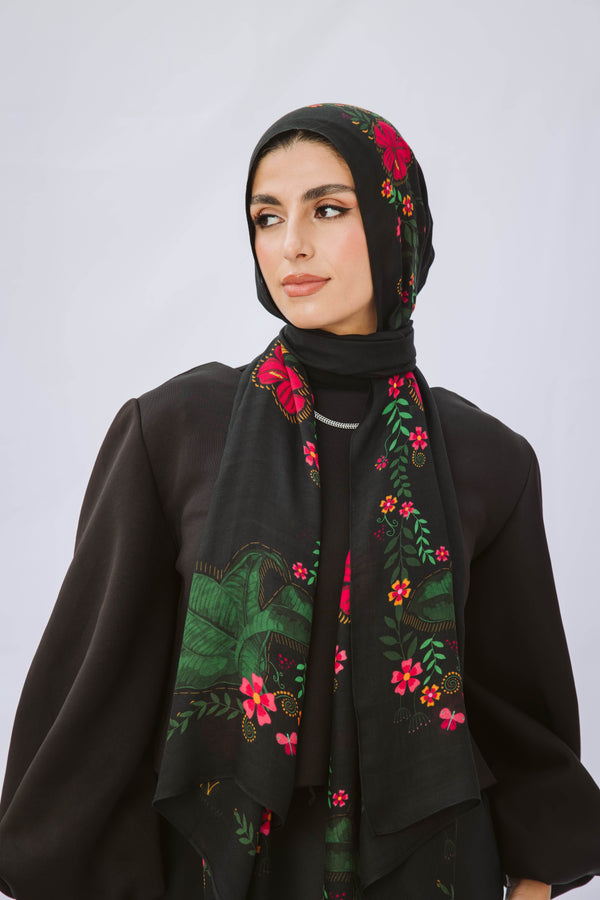 Worood Frida Modal Scarf – artistic and stylish