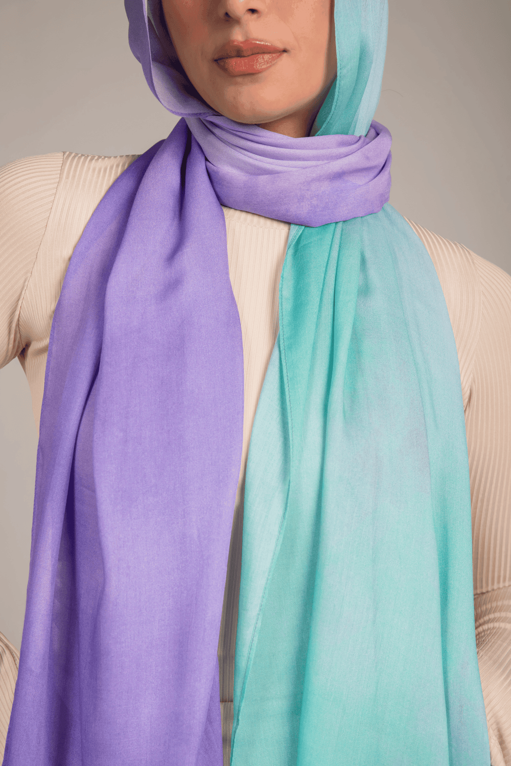 Worood Mermaid Splash Modal Scarf – fun and playful.