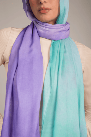 Worood Mermaid Splash Modal Scarf – fun and playful.