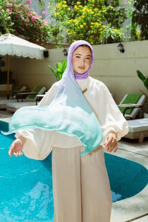 Mermaid Splash Printed Premium Modal Scarf