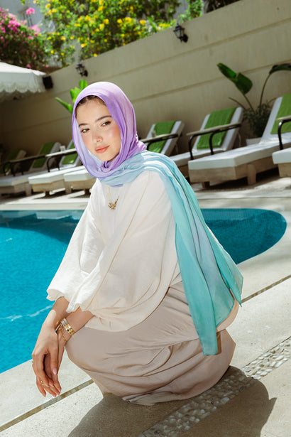 Mermaid Splash Printed Premium Modal Scarf