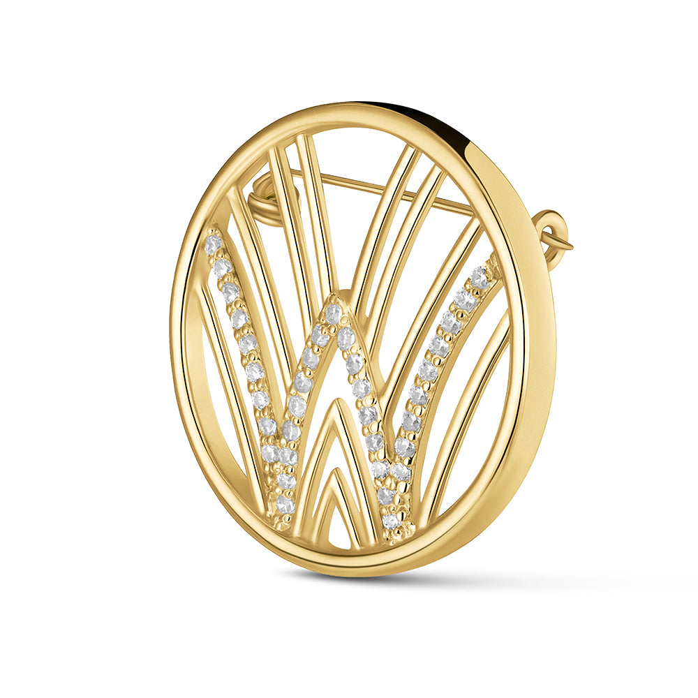 Worood Insignia Brooch with Stones