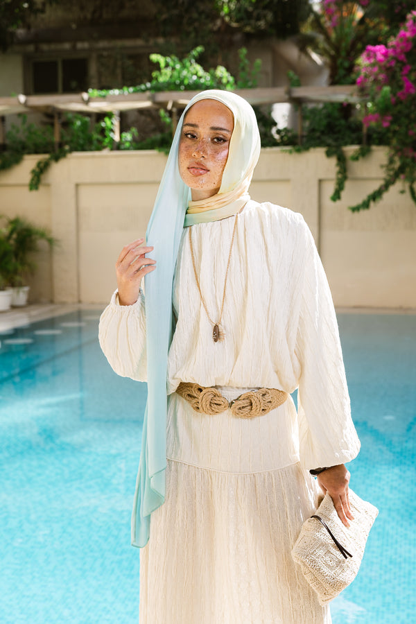 Aqua Sands Printed Premium Modal Scarf
