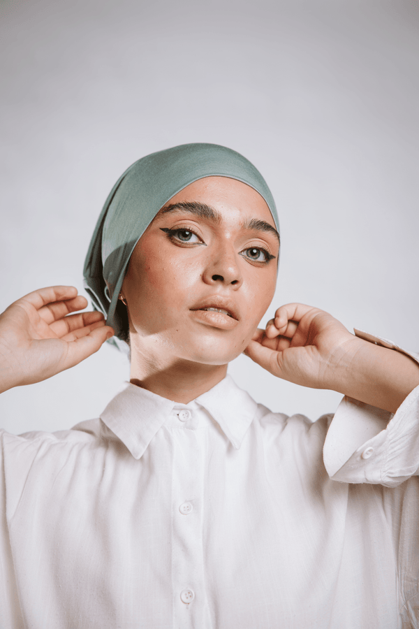 Worood Cool Mint Bamboo Scarf Set – Fresh & Light 