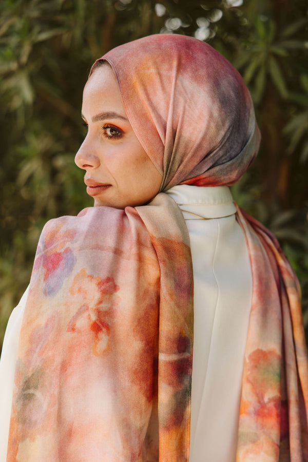 Worood Florage Modal Scarf – artistic and delicate