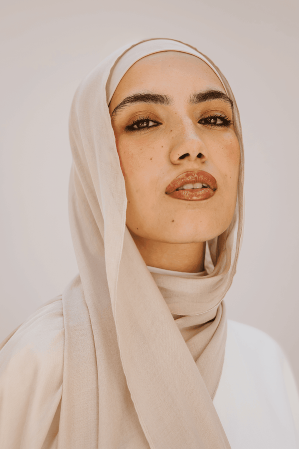 Worood Frappe Bamboo Scarf Set – Warm & Stylish