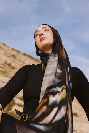 Worood Mariposa Modal Scarf – playful and elegant