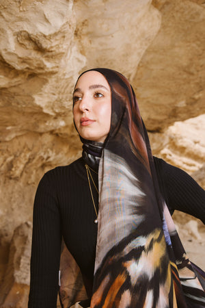Worood Mariposa Modal Scarf – playful and elegant