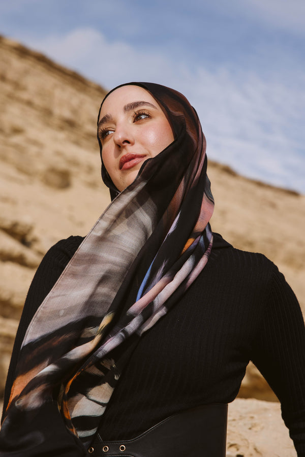 Worood Mariposa Modal Scarf – playful and elegant