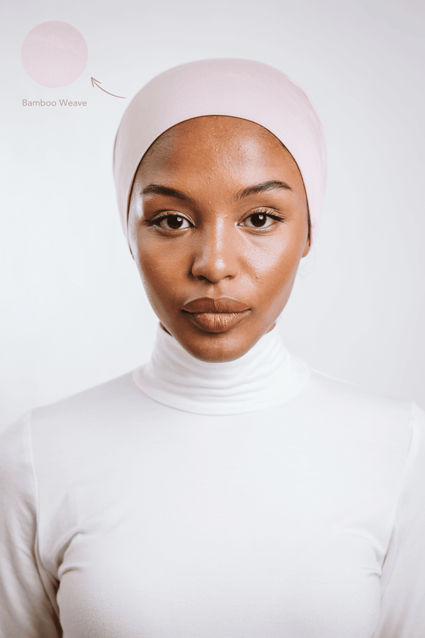 Worood Powder Rose Bamboo Scarf Set – Elegant & Fresh