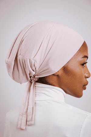Worood Powder Rose Bamboo Scarf Set – Elegant & Fresh