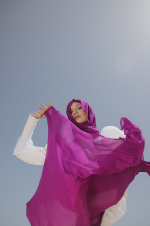 Worood Raspberry Bamboo Scarf Set – Soft & Stylish – سكارف بامبو ناعم باللون التوتي – ورود