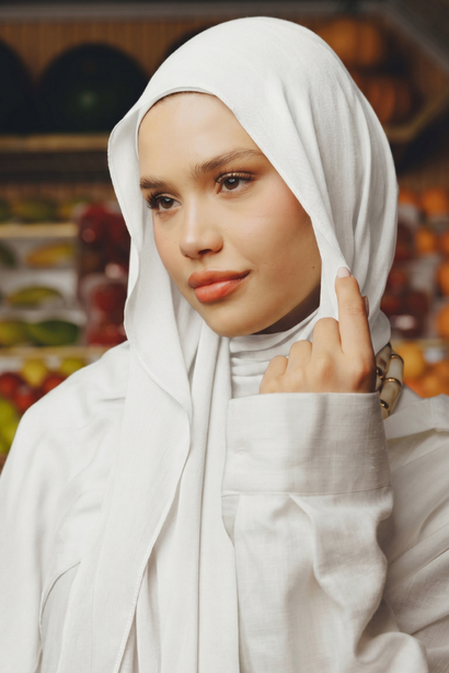 WOROOD Pure Pearl Bamboo Set Scarf & Bandana - Light, Elegant