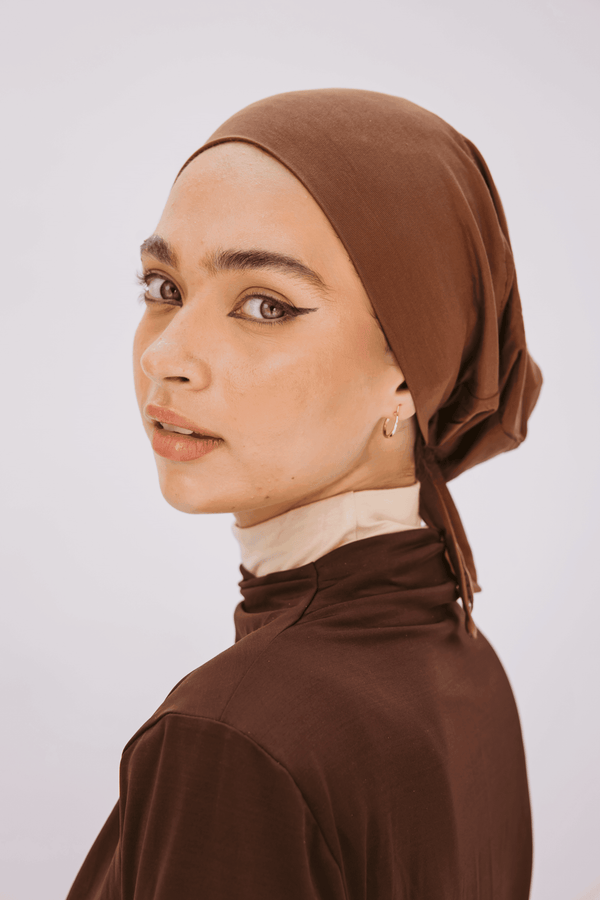 Worood Walnut Bamboo Scarf Set – Warm & Elegant