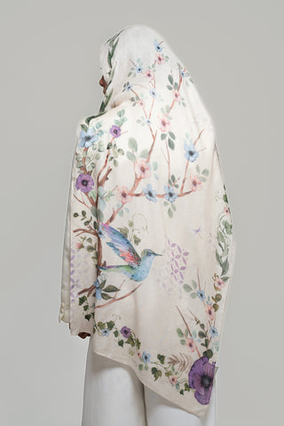 Alaria Printed Premium Modal Scarf by WOROOD