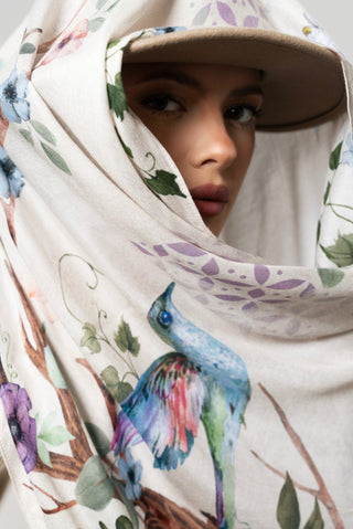 Alaria Printed Premium Modal Scarf by WOROOD