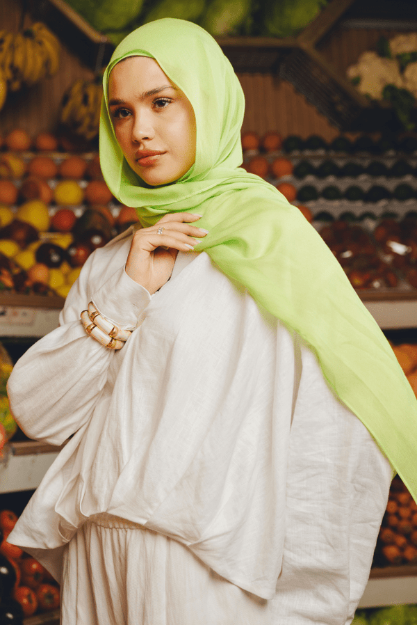Apple Green Premium Bamboo Scarf SetBamboo set