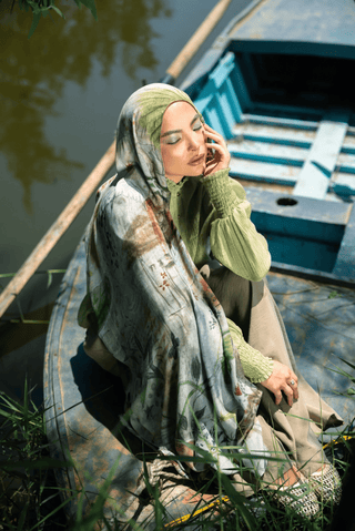 Celeste Printed Premium Modal Scarf by WOROOD