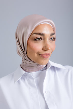 Champagne Square Silk ScarfPlain Silk