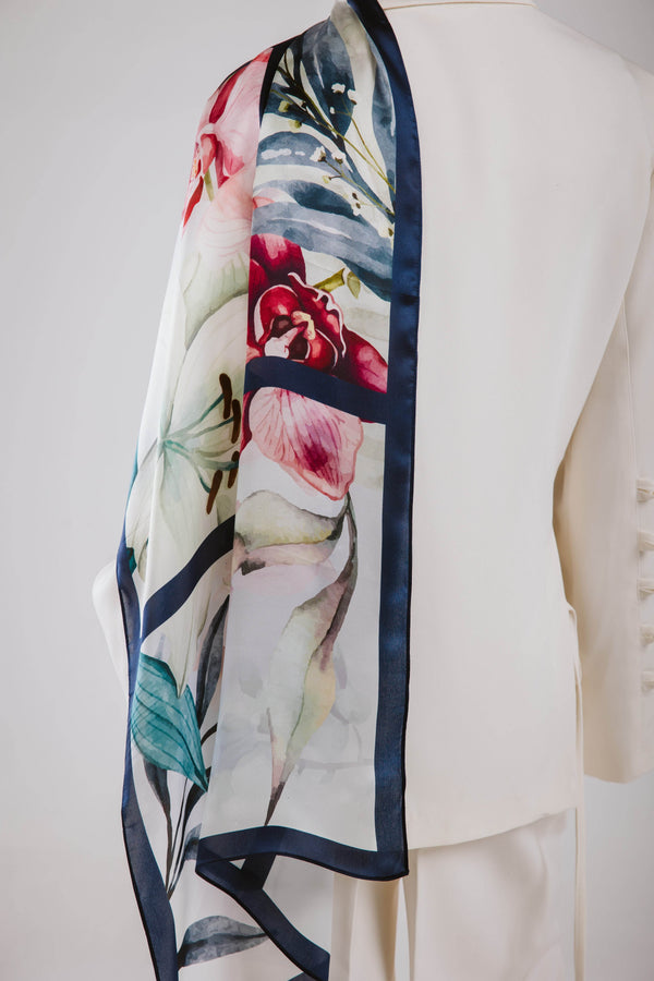 Elysian Premium Silk ScarfPrinted Silk