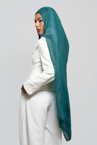 Emerald Queen Printed Premium Modal Scarf by WOROOD