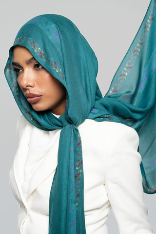 Emerald Queen Printed Premium Modal Scarf by WOROOD