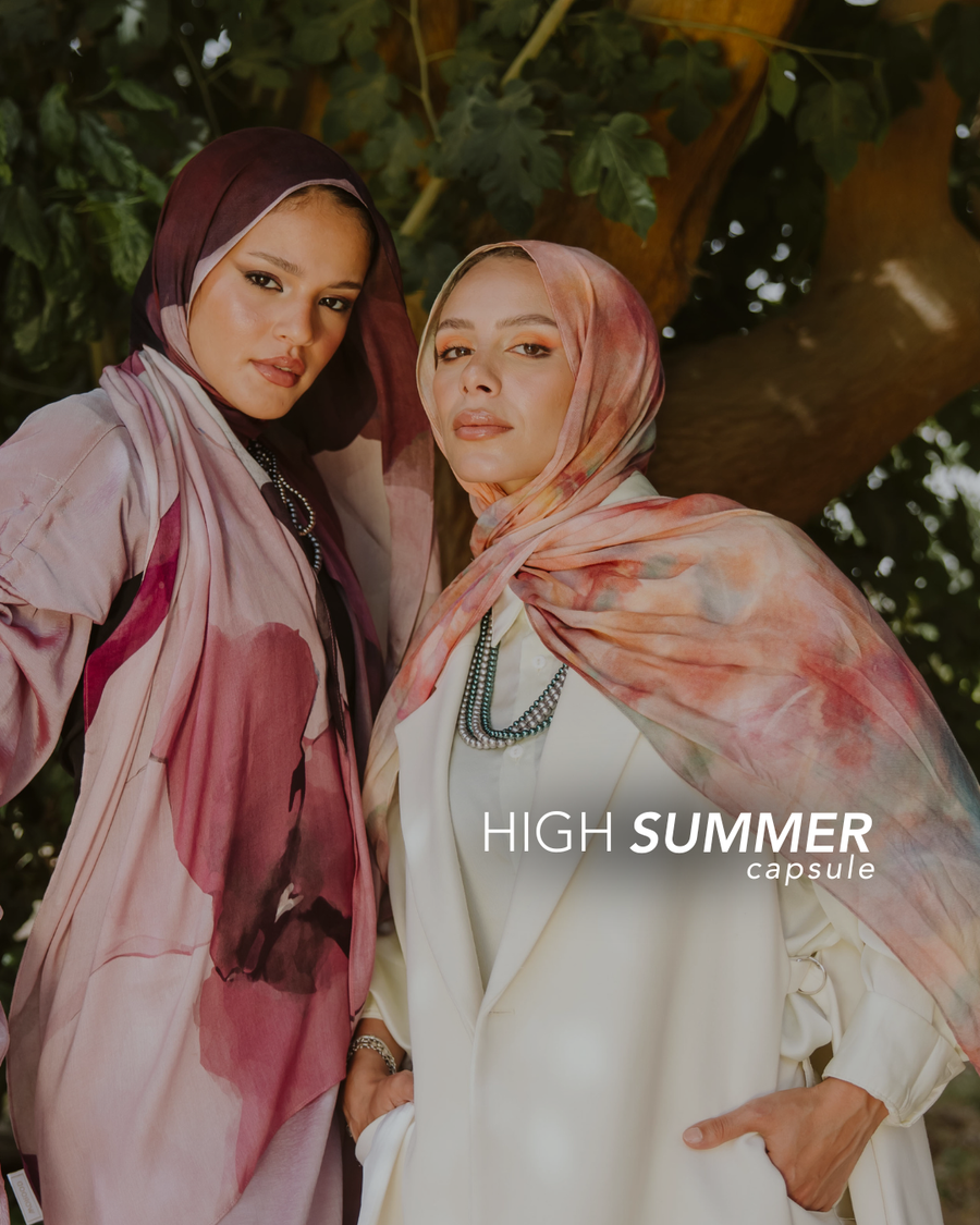 WOROOD Summer ’26 Picks – luxury printed modal hijabs inspired by golden summer tones