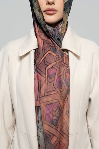 Ishbiliyah Printed Premium Modal Scarf by WOROOD