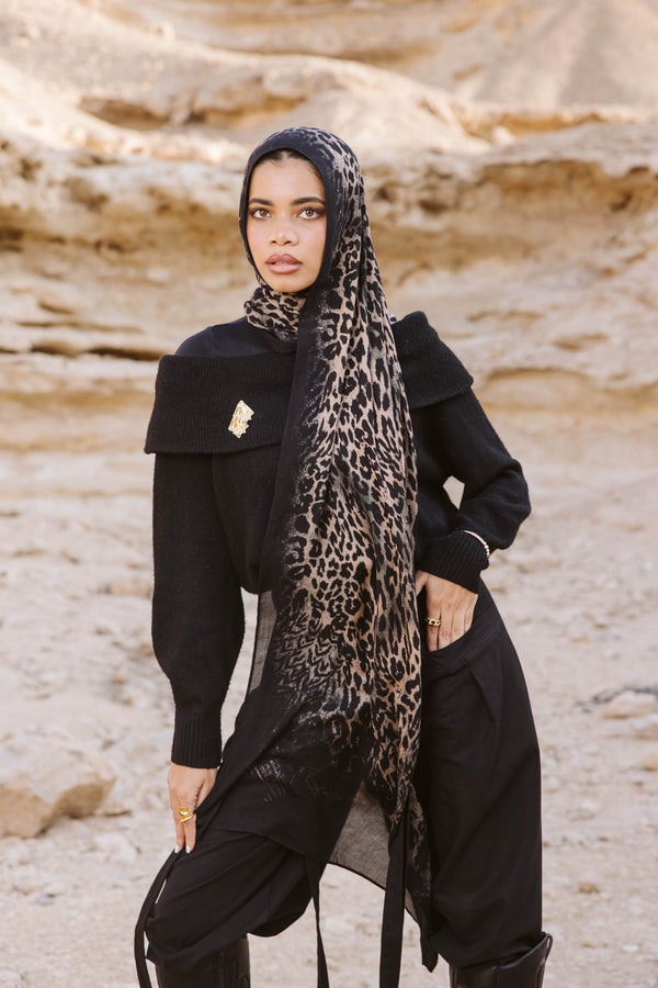 Leopardess Printed Premium Modal ScarfPrinted