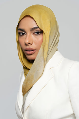 Lime Shadows Printed Premium Modal Scarf by WOROOD
