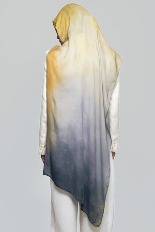 Lime Shadows Printed Premium Modal Scarf by WOROOD