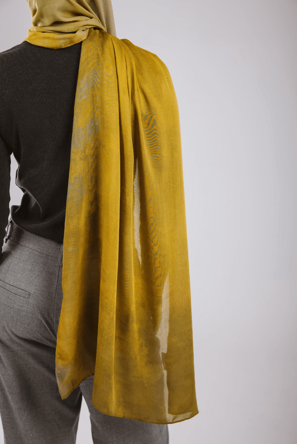 Lime Shadows Printed Premium Modal ScarfPrinted