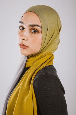 Lime Shadows Printed Premium Modal ScarfPrinted