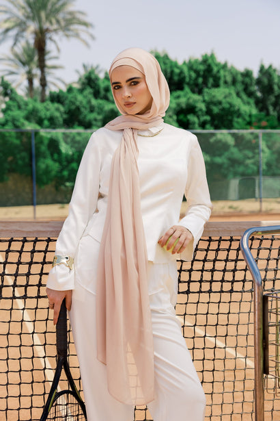Marshmallow Premium Bamboo Scarf Setplain