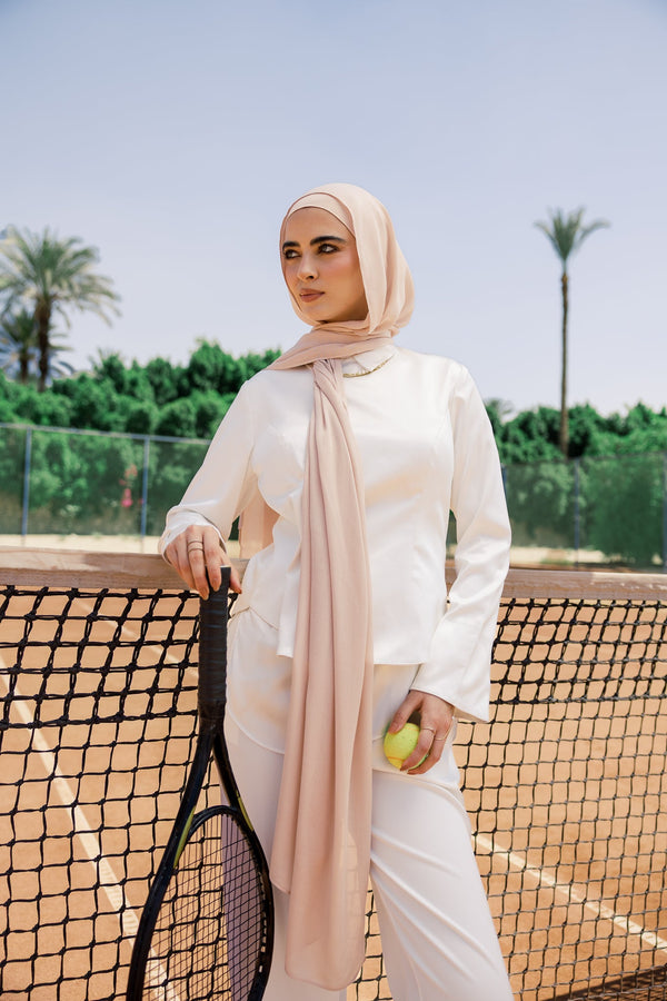 Marshmallow Premium Bamboo Scarf Setplain
