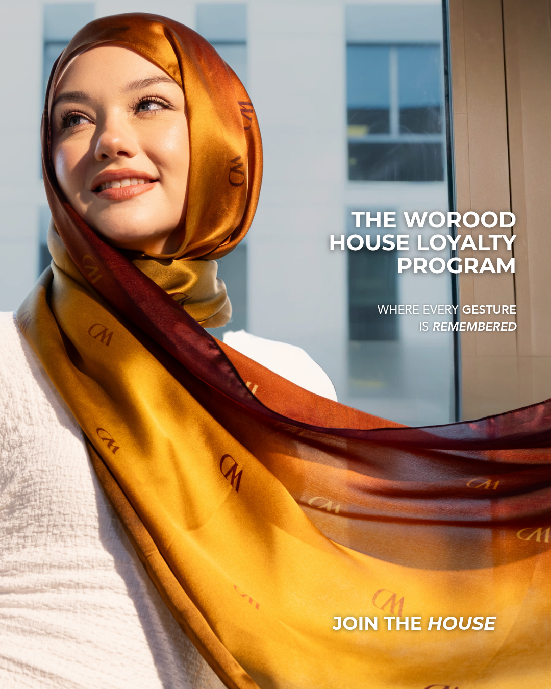 mobile banner loyalty  by worood
silk scarf , sarves , scarf , scarves