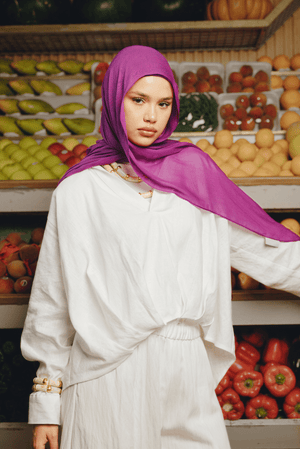 Raspberry Premium Bamboo Scarf SetBamboo set