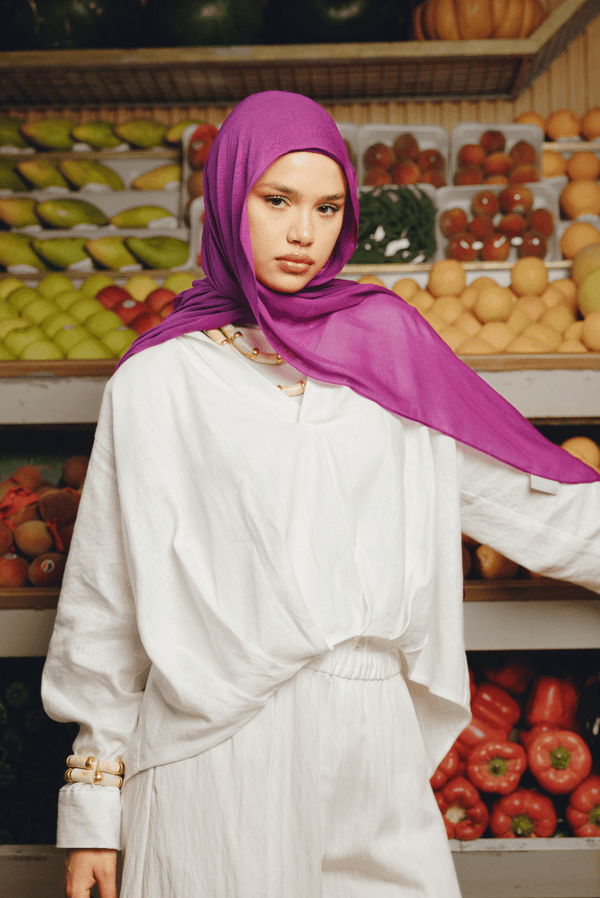 Raspberry Premium Bamboo Scarf SetBamboo set