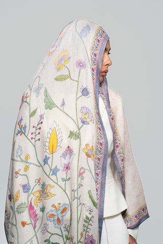 Rosalie Blush Printed Premium Modal Scarf by WOROOD