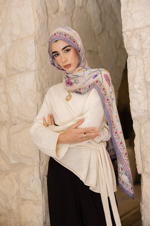 Rosalie Blush Printed Premium Modal ScarfPrinted