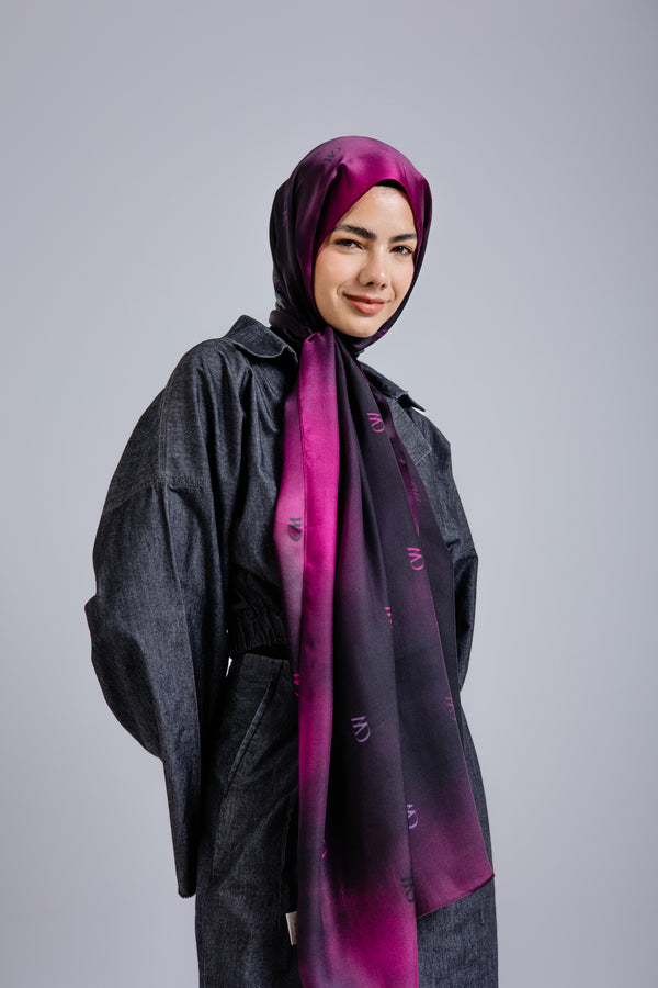 Rouge Nuit Premium Silk ScarfPrinted Silk